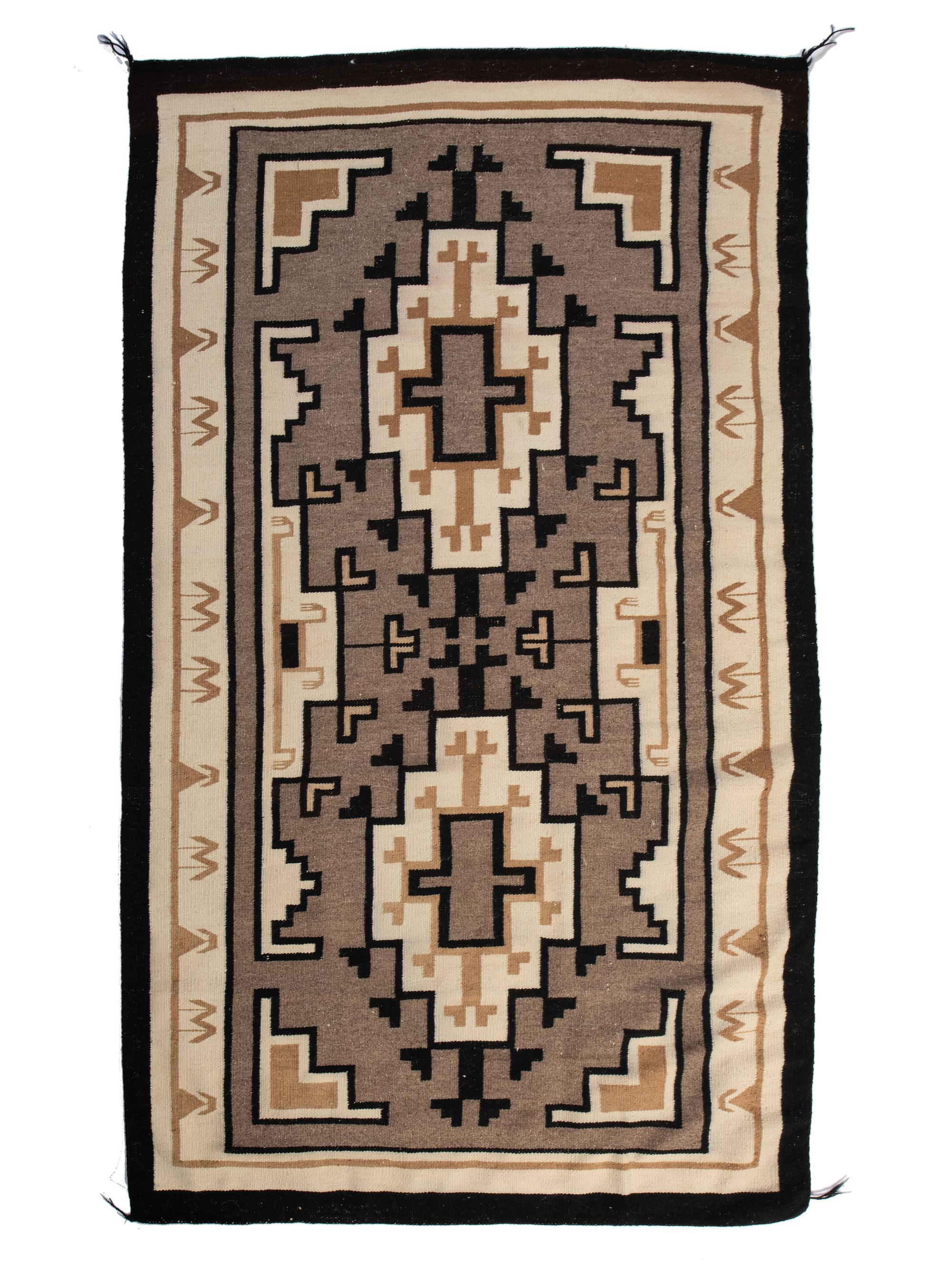 Navajo Two Grey Hills Weaving / Rug