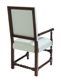 A Set of Four William and Mary Style Oak Dining Chairs