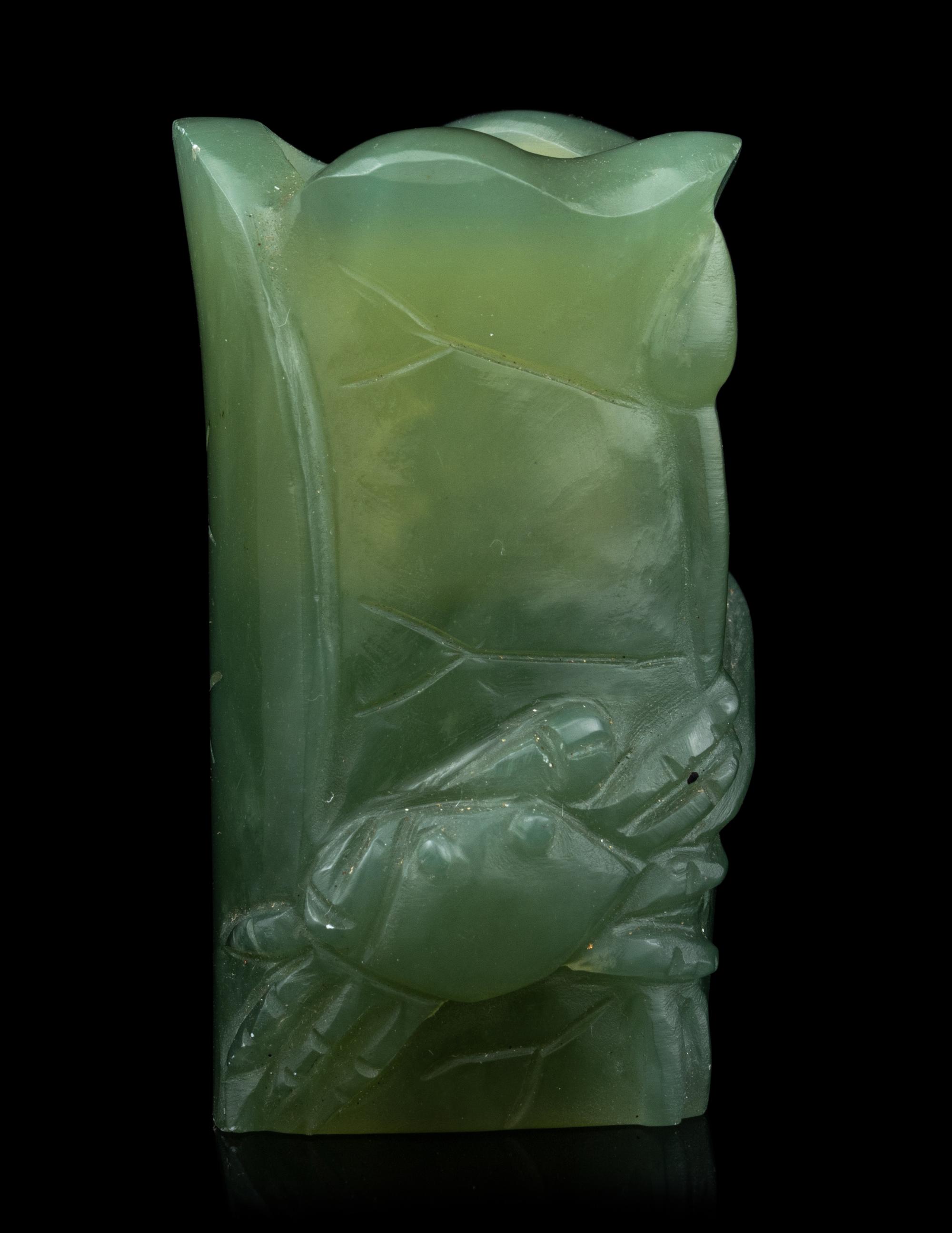 Five Chinese Jade and Hardstone Carvings