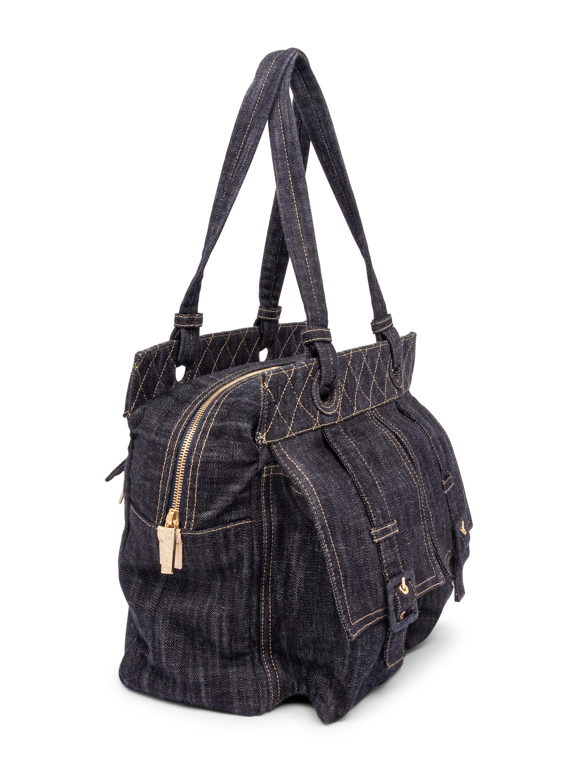 CHANEL, DENIM POCKET TOTE