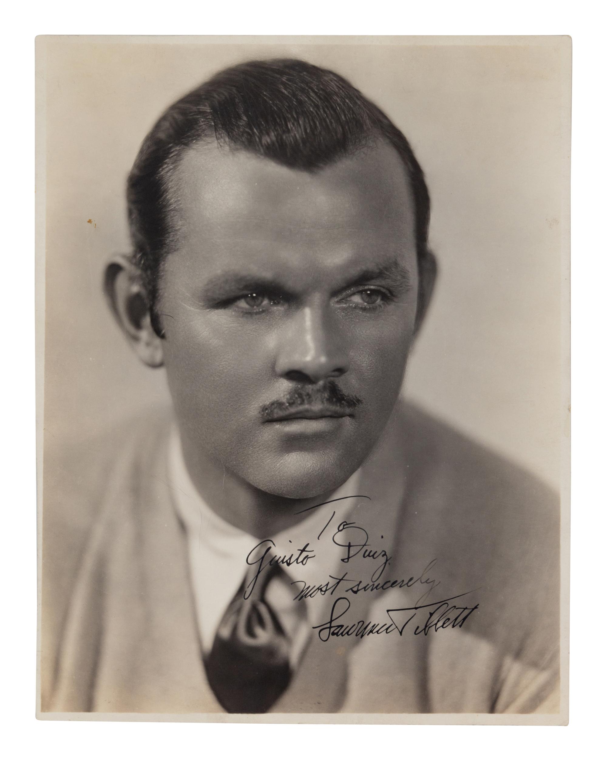 [20TH-CENTURY OPERA SINGERS]. A group of 5 photographs or photographic prints of opera singers from the 1930s, most signed, comprising images of: