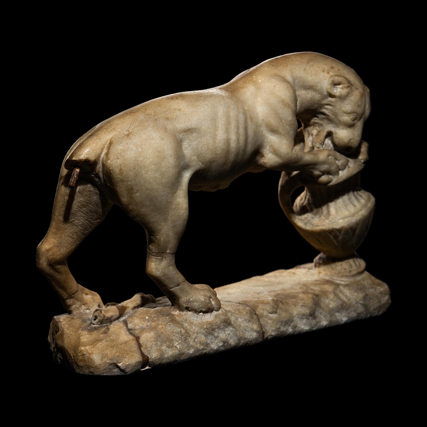 A Roman Marble Dionysiac Pantheress