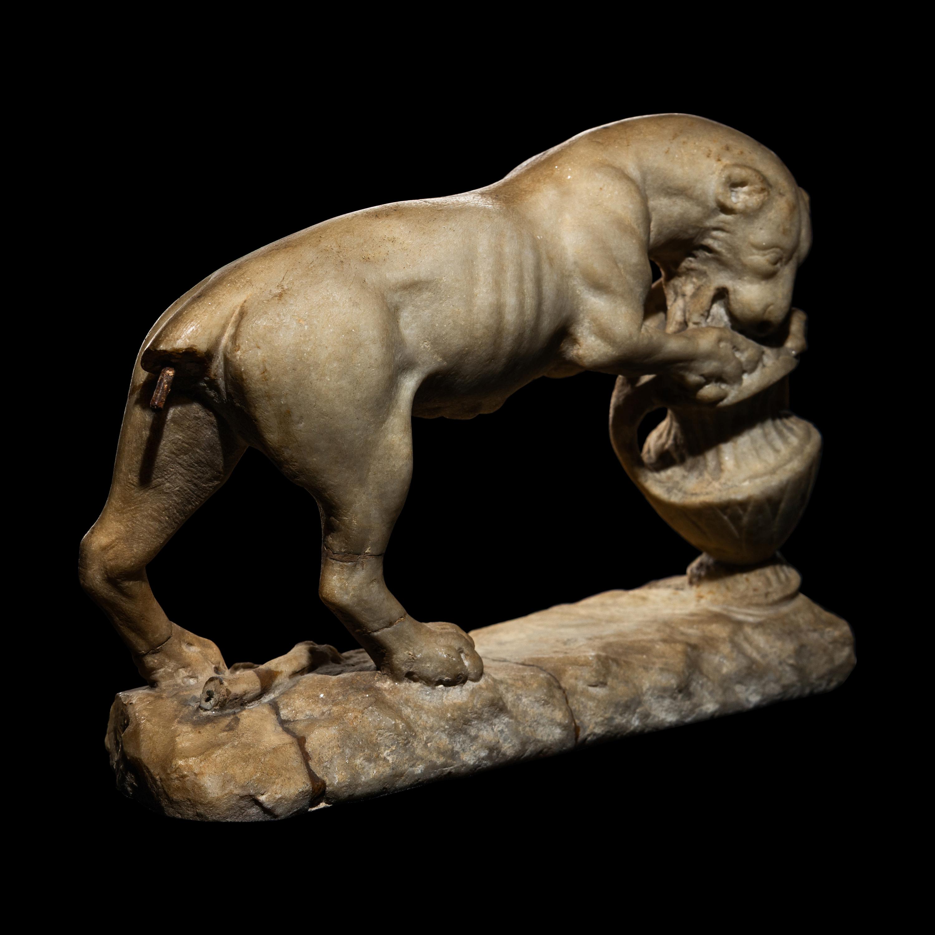 A Roman Marble Dionysiac Pantheress