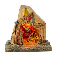 An Austrian Cold-Painted Bronze Figural Lamp