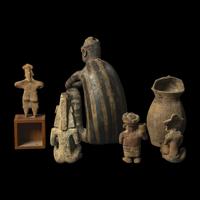 Six Pre-Columbian Terracotta Figures and Vessels