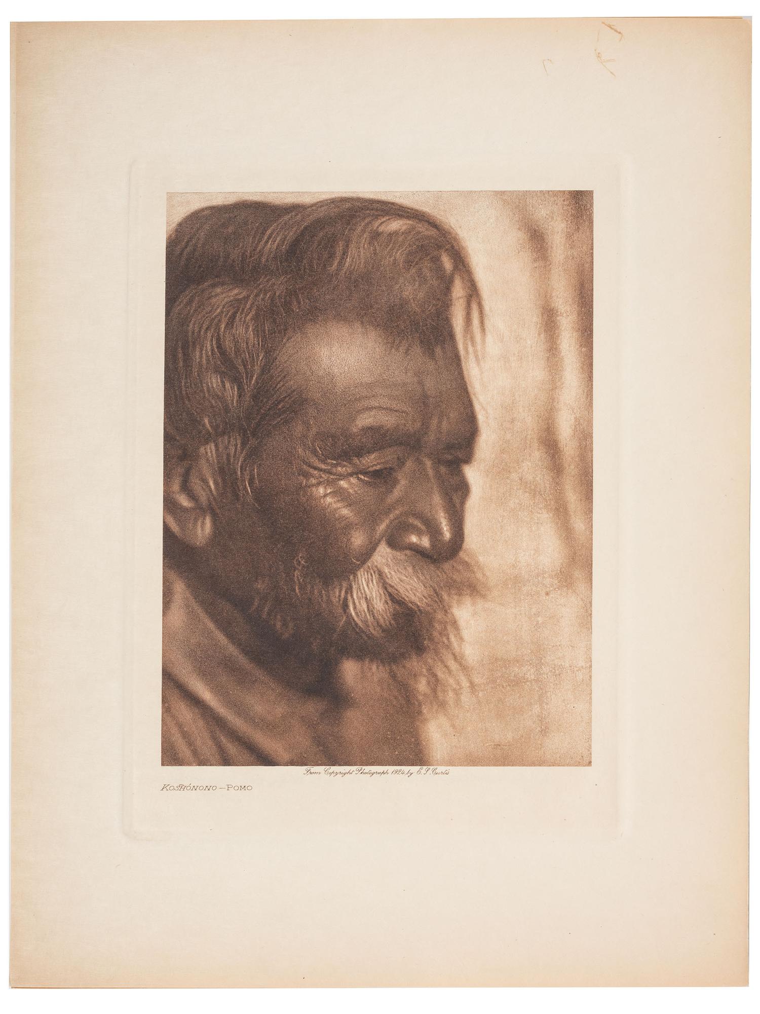 CURTIS, Edward S (1868-1952), photographer. The North American Indian. Being a Series of Volumes Picturing and Describing the Indians of the United States and Alaska . Norwood, MA: The Plimpton Press, 1924. Volume XIV.
