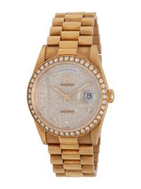 ROLEX, REF. 18348 18K YELLOW GOLD AND DIAMOND 'DAY-DATE' WATCH