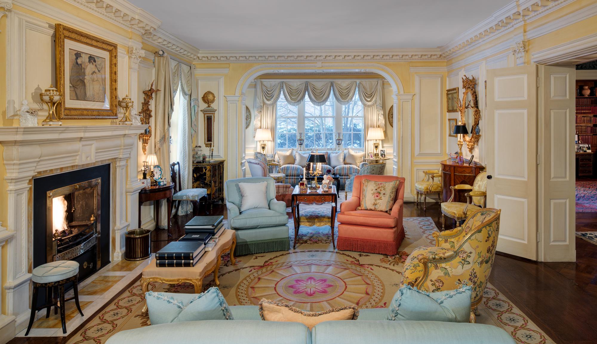 A George III Satinwood, Tulipwood and Amaranth Marquetry Fall-Front Secrétaire