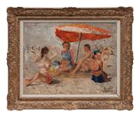 Girls on the Beach , circa 1956-57