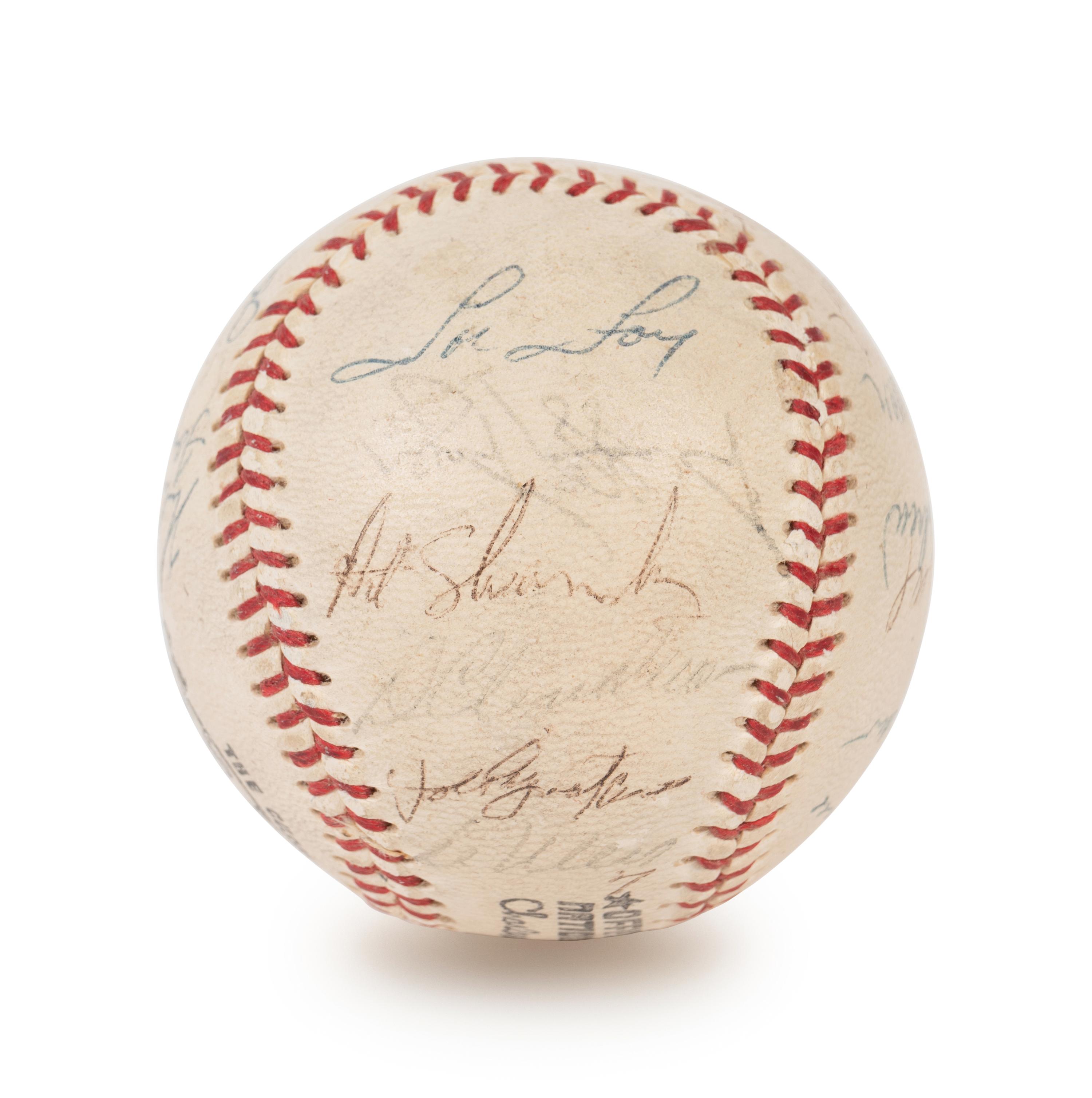 A Vintage 1970 New York Mets Team Signed Autograph Baseball Including Nolan Ryan and Tom Seaver (PSA Authentic)