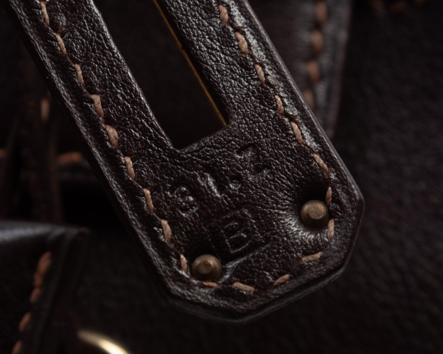 Hermès Dark Brown Leather 32cm Kelly Bag, 1998