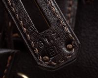 Hermès Dark Brown Leather 32cm Kelly Bag, 1998