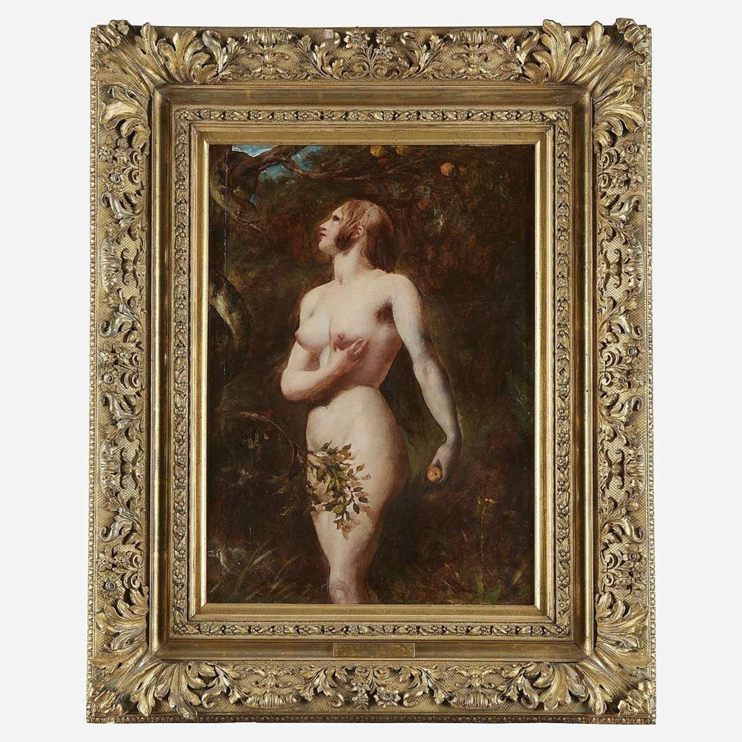 William Etty (British, 1787–1849) The Temptation of Eve (In the Garden)
