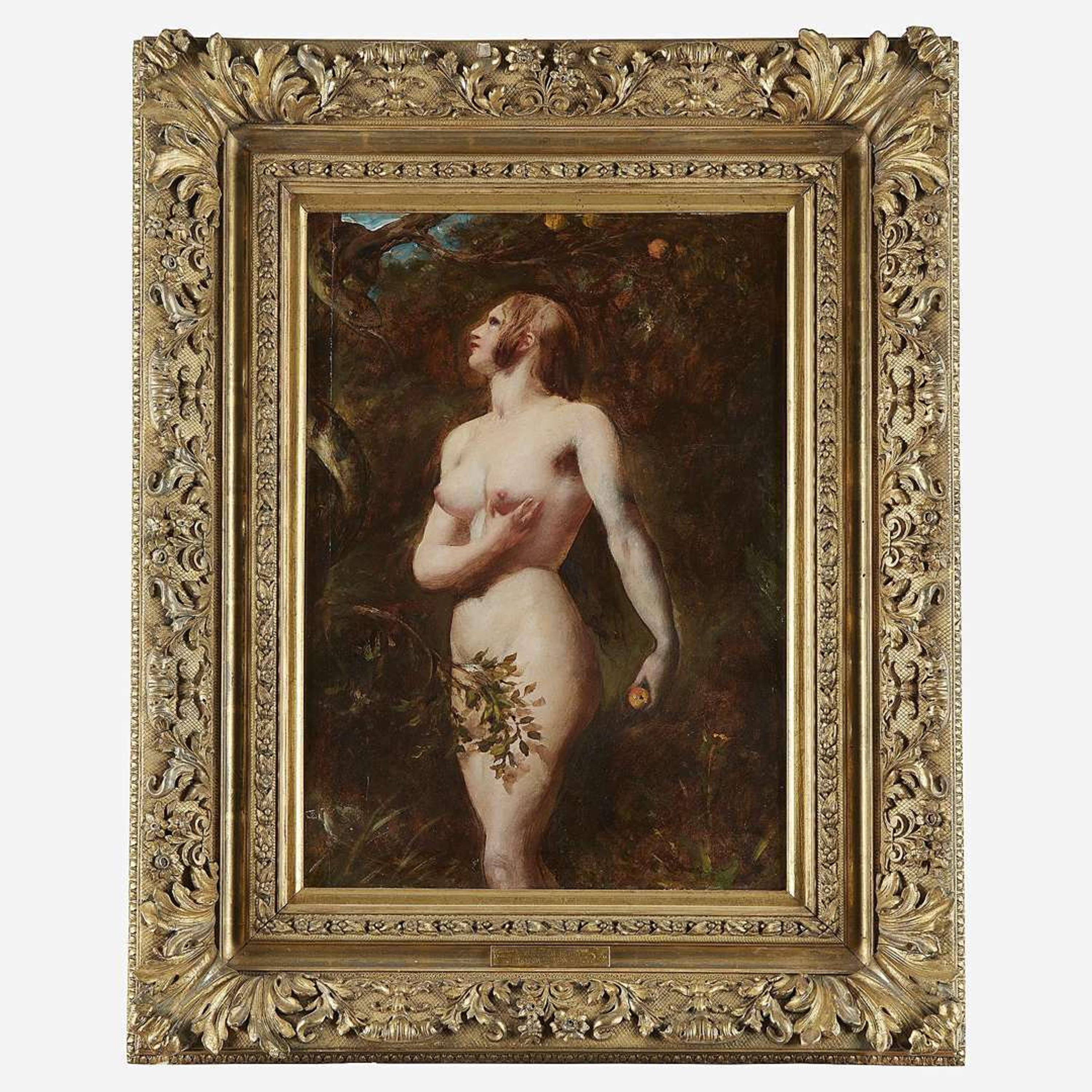 William Etty (British, 1787–1849) The Temptation of Eve (In the Garden)
