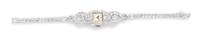 A Platinum and Diamond Wristwatch, Hamilton, Circa 1950, 17.40 dwts.