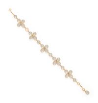 YELLOW GOLD AND MOONSTONE BRACELET