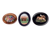 Three Small Italian Micromosaics