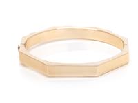 YELLOW GOLD AND DIAMOND BANGLE BRACELET