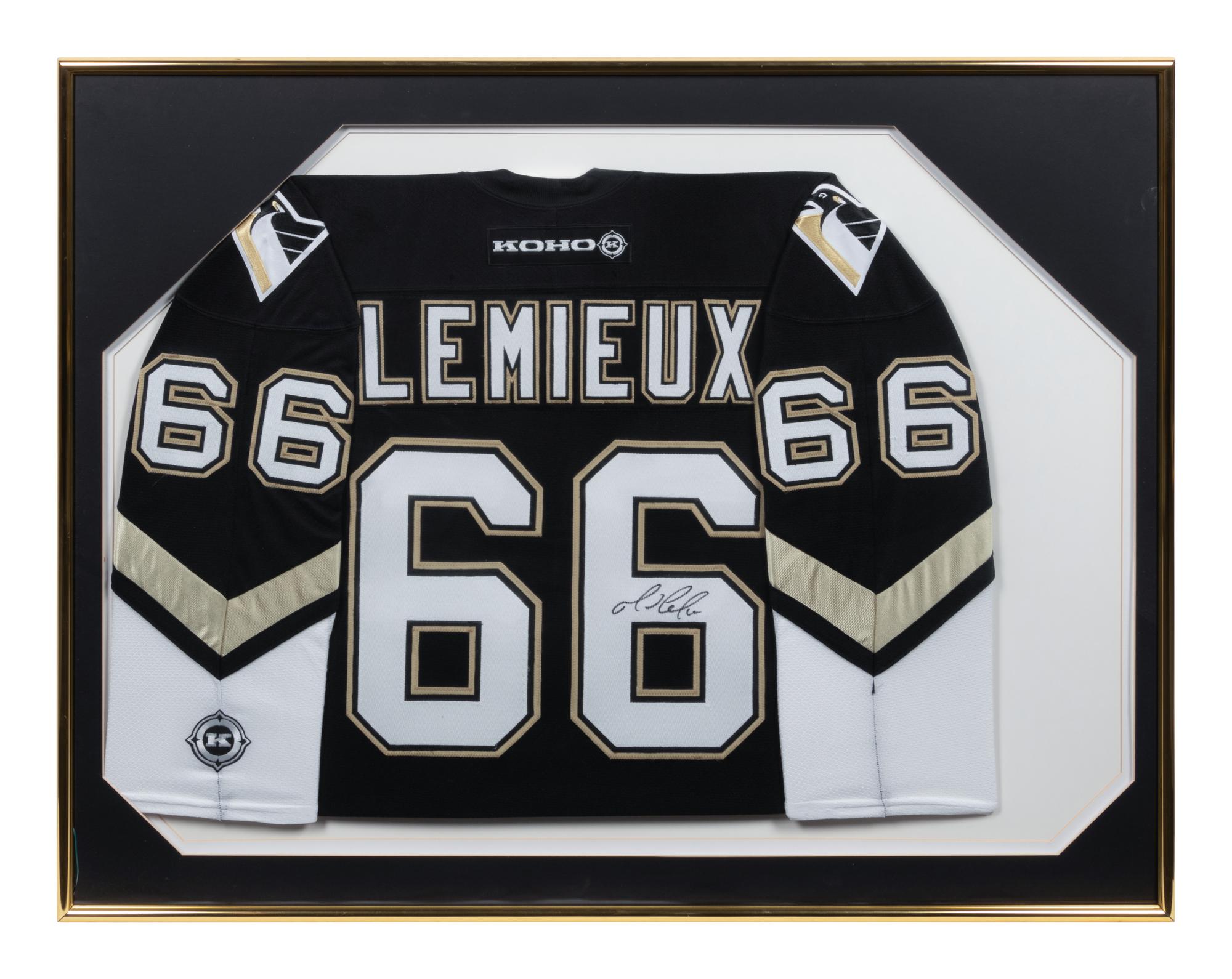 A Mario Lemieux Signed Pittsburgh Penguins Jersey (Koho),