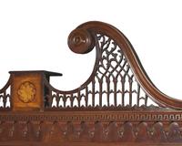 A Regency inlaid mahogany secretary bookcase, early 19th century