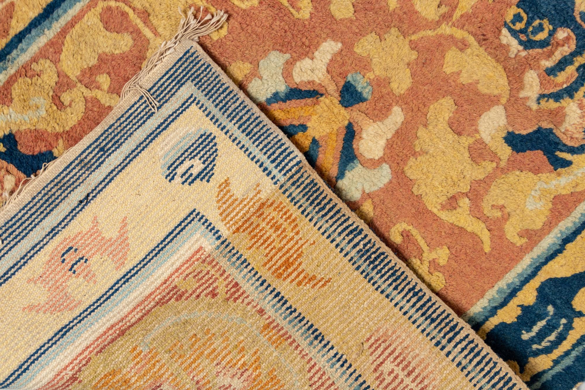 A Ningshia Wool Temple Runner and Two Ningshia Mats