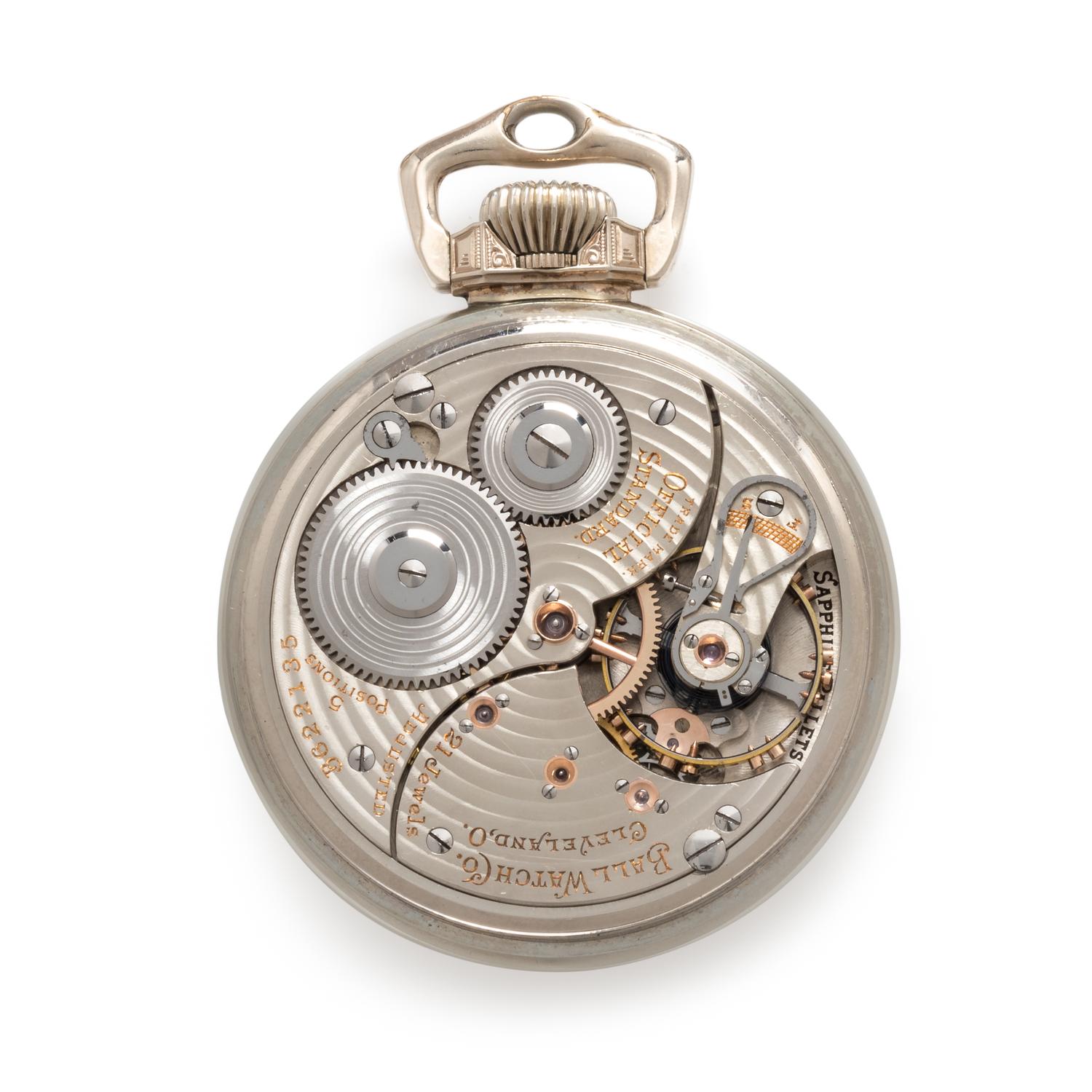 Ball Watch Co., G.F. Open Face Pocket Watch, Circa 1926