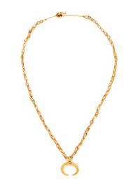 A Roman Gold Neckalce with a Lunula Pendant