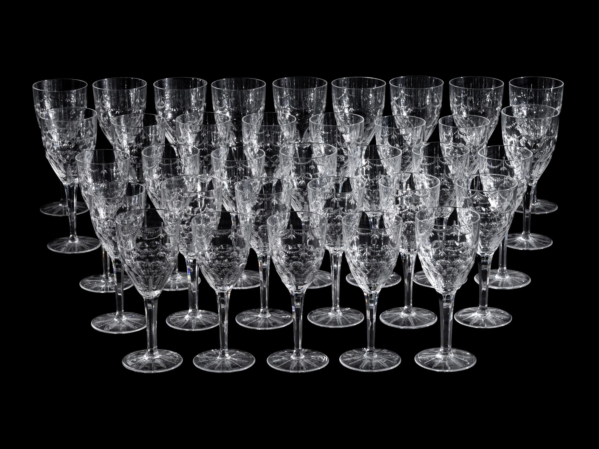 A Set of William Yeoward Glass Stemware