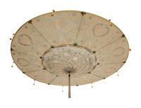 A Scudo Saraceno Silver Classic Glass Pendant by Mariano Fortuny for Venetia Studium