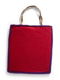 Plateau Beaded Flat Bag, with Pony and Star Flowers