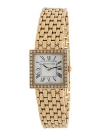 TIFFANY & CO., YELLOW GOLD AND DIAMOND WATCH