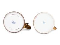 Two Continental Porcelain Tankards