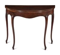 An Irish George III Mahogany Flip-Top Table