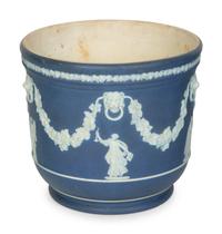 Seven Blue and Green Wedgwood Jasperware Articles