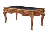A Louis XV Style Gilt Bronze Mounted Bureau Plat