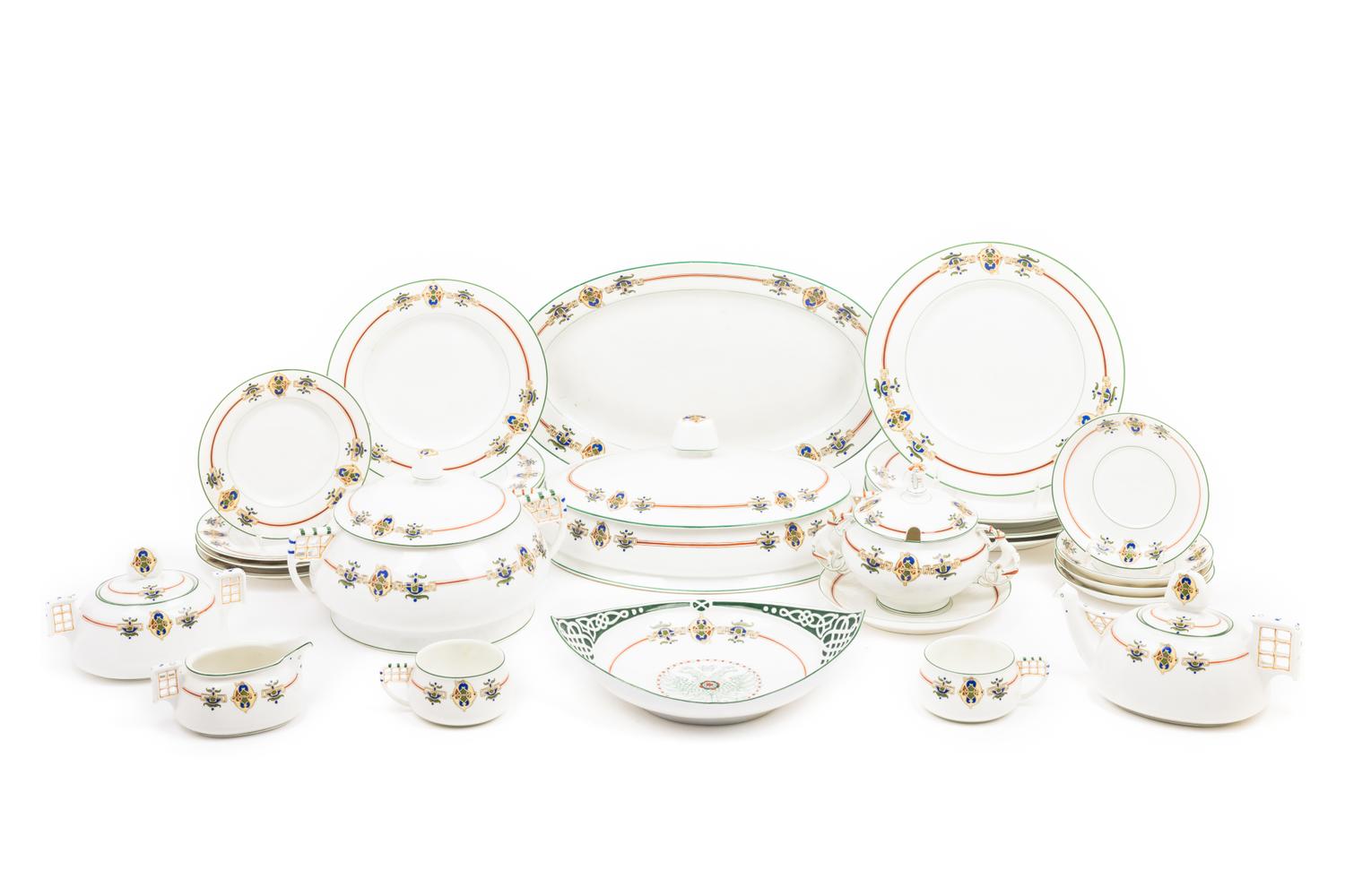 A Russian Porcelain Dinner Service