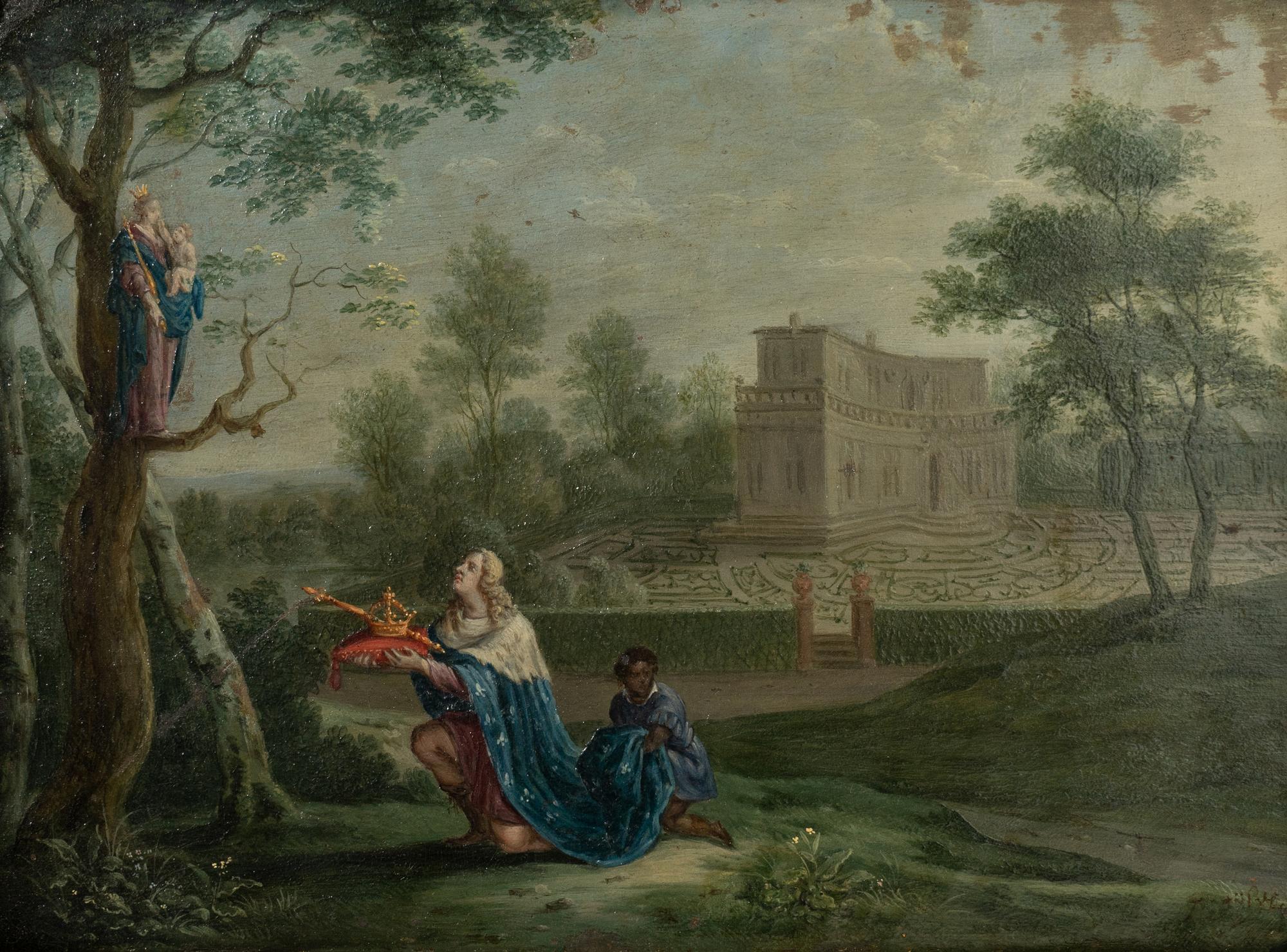 Virgin Mary Appearing Before Saint Louis of France