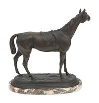 A Bronze Equine Sculpture After Jules Moigniez (French, 1835-1894)