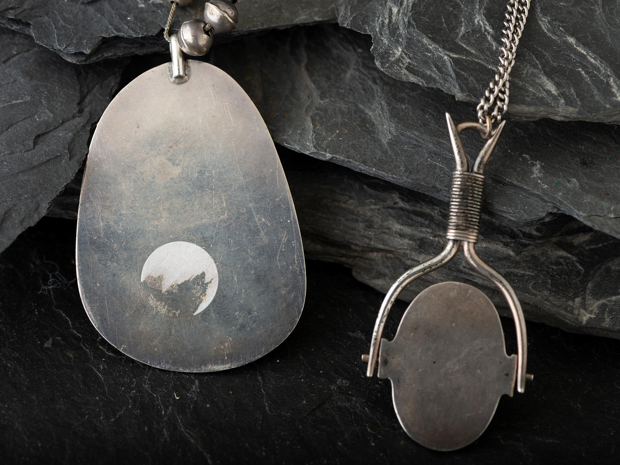 Navajo Silver and Turquoise Necklaces