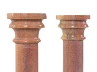 A Pair of Continental Granite Pedestals