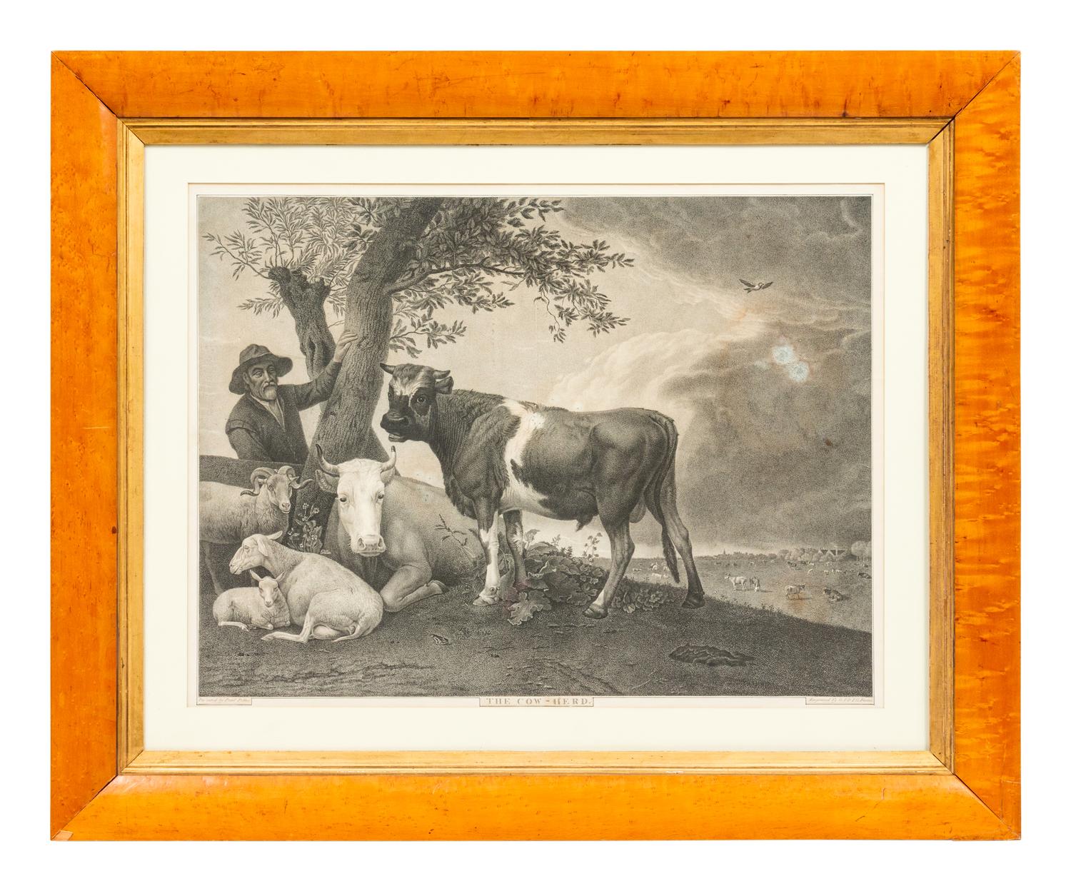 The Cow-Herd Engraving, by G.S. & J.G Facius