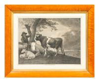 The Cow-Herd Engraving, by G.S. & J.G Facius