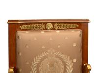 A Set of Four Italian Neoclassical Style Parcel Gilt Armchairs