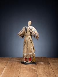 Hidatsa Doll, with Beaded and Quilled Dress