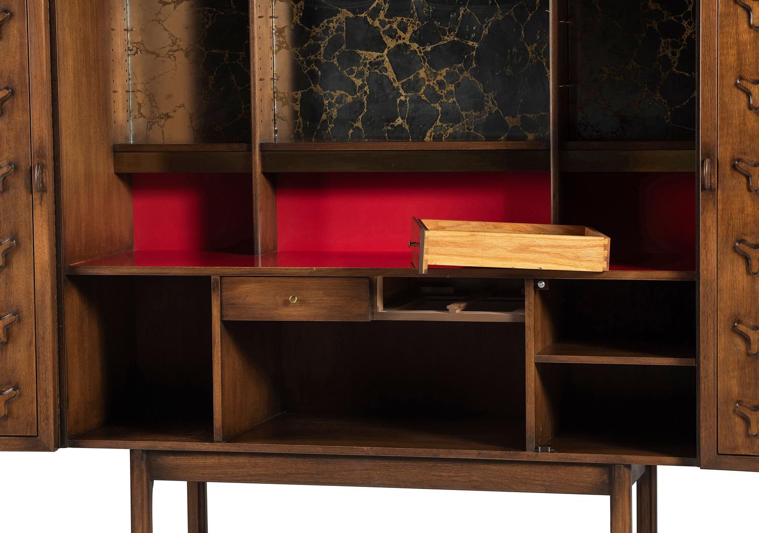 'Futura' Illuminated Bar Cabinet Romweber, USA