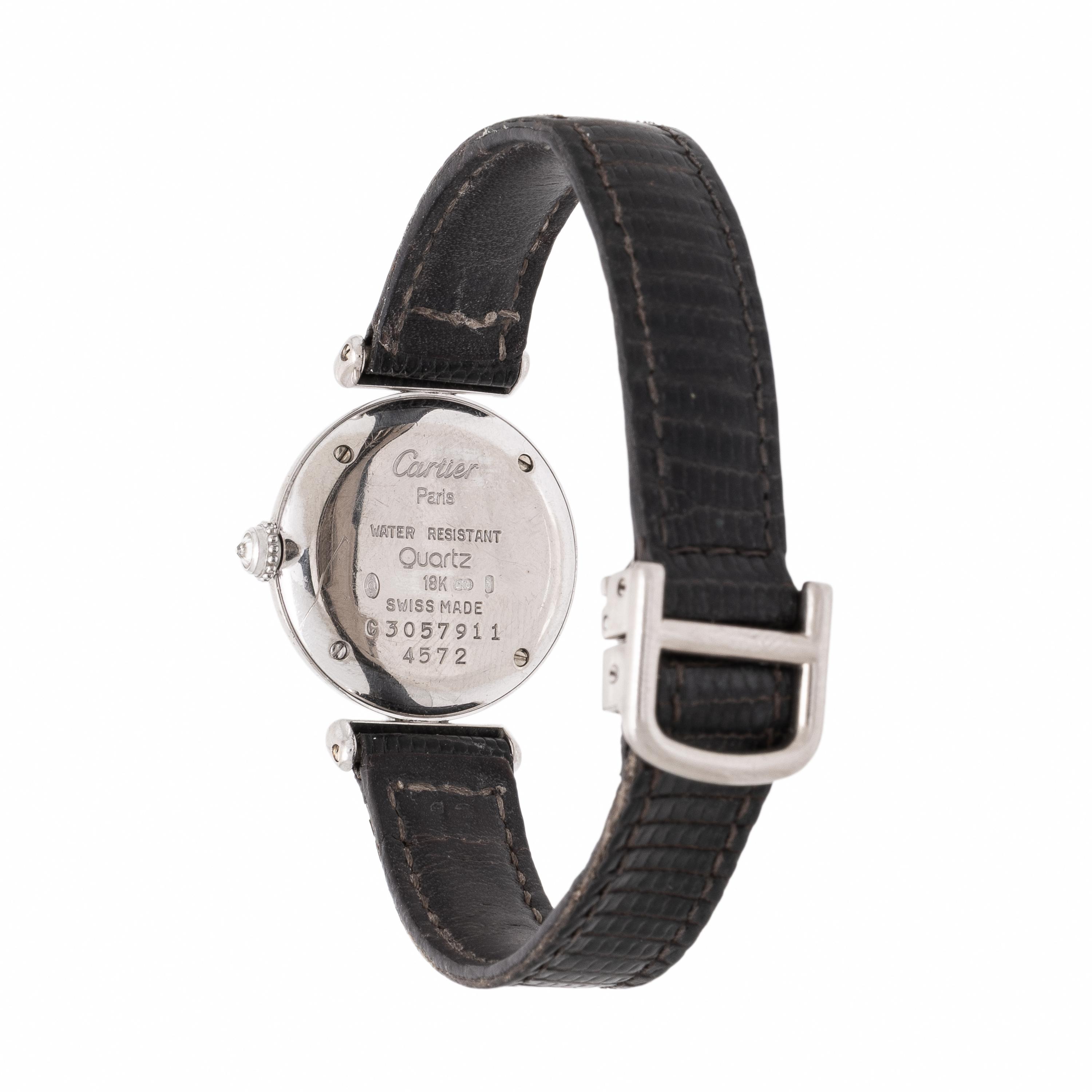 Cartier, Ref. 4572, 18K White Gold and Diamond 'Colisée' Watch, with Box & Service Paperwork