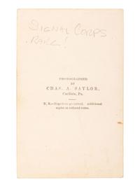 [CIVIL WAR]. CDV of a member of the Signal Corps. Carlisle, PA: Charles A. Saylor, n.d.