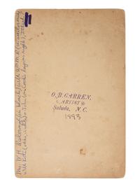 [SLAVERY] -- [RECONSTRUCTION]. Small archive of photographs and documents associated with Fannie "Cook" Sims (ca 1850-1943), a freed woman who worked as a domestic laborer in Chester County, South Carolina.