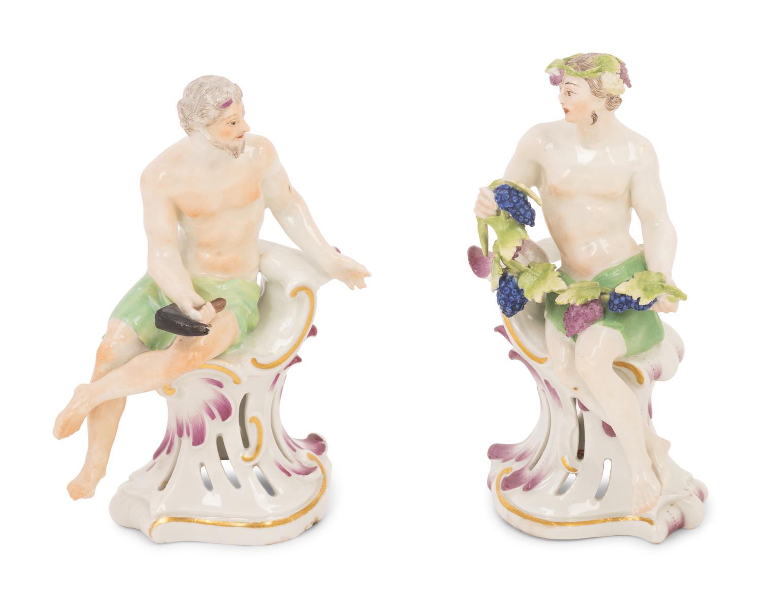 A Pair of Austrian Porcelain Figures
