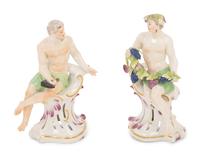 A Pair of Austrian Porcelain Figures